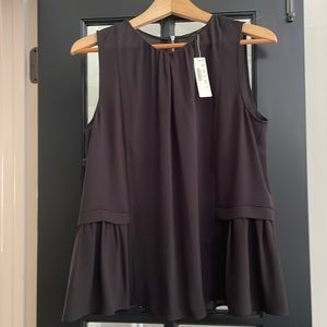 Womens Sleeveless Black Blouse